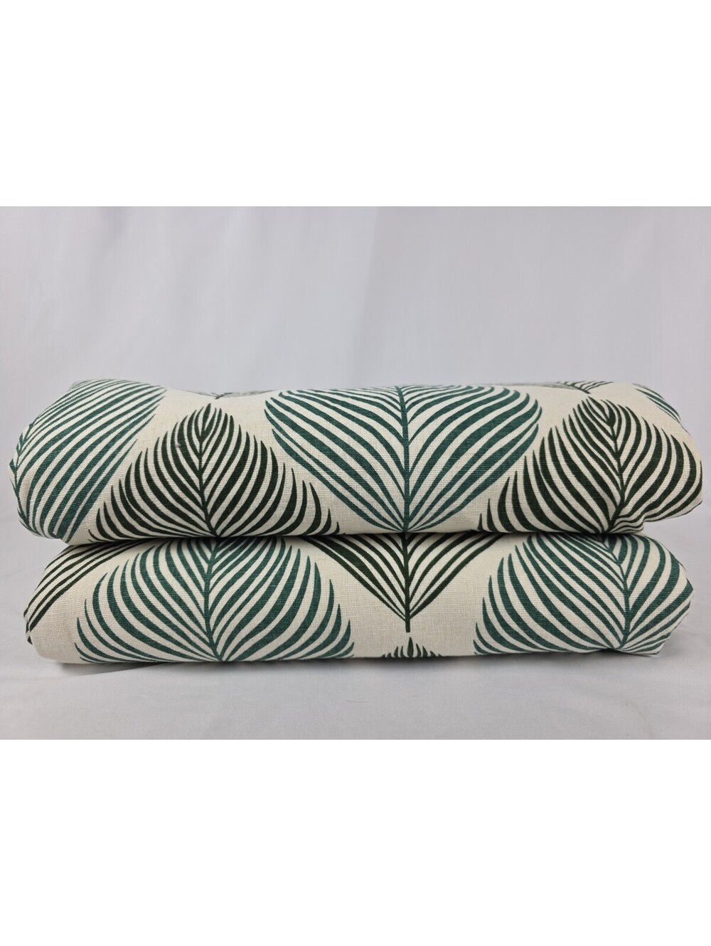 IKEA FJADERKLINT Green Leaves Curtains 2-Panels 57" x 93" Used